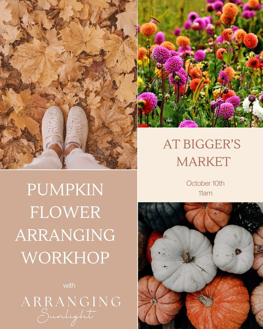 Pumpkin Flower Arranging Workshop-Oct. 10th